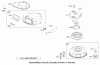 Toro 71242 (16-38HXLE) - 16-38HXLE Lawn Tractor, 2002 (220010001-220999999) Ricambi BLOWER HOUSING ASSEMBLY BRIGGS AND STRATTON MODEL 286H77-0121-E1