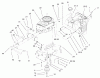 Toro 71242 (16-38HXLE) - 16-38HXLE Lawn Tractor, 2002 (220010001-220999999) Ricambi OHV ENGINE SYSTEM ASSEMBLY