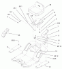 Toro 71242 (16-38HXLE) - 16-38HXLE Lawn Tractor, 2002 (220010001-220999999) Ricambi REAR BODY AND SEAT ASSEMBLY