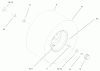 Toro 71227 (16-38HXL) - 16-38HXL Lawn Tractor, 2004 (240000001-240999999) Ricambi REAR WHEEL AND TIRE ASSEMBLY