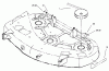 Toro 71228 (17-44HXL) - 17-44HXL Lawn Tractor, 2003 (230000001-230999999) Ricambi DECAL AND BELT ROUTING ASSEMBLY