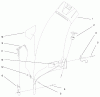 Toro 79117 - 38" Easy Empty Bagger, XL Series Lawn Tractors, 2000 (200000001-200999999) Ersatzteile CHUTE ASSEMBLY #94-6036