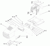 Toro 71253 (XL 440H) - XL 440H Lawn Tractor, 2010 (310000001-310999999) Ricambi HOOD AND TOWER ASSEMBLY