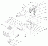 Toro 71282 (17-44HXLE) - 17-44HXLE Lawn Tractor, 2001 (210000001-210999999) Ricambi HOOD & TOWER ASSEMBLY