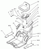 Toro 71283 (17-44HXLE) - 17-44HXLE Lawn Tractor, 2002 (220010001-220999999) Ricambi REAR BODY AND SEAT ASSEMBLY