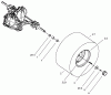 Toro 71283 (17-44HXLE) - 17-44HXLE Lawn Tractor, 2002 (220010001-220999999) Ricambi WHEEL AND TIRE ASSEMBLY