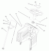 Toro 71283 (17-44HXLE) - 17-44HXLE Lawn Tractor, 2004 (240000001-240999999) Ricambi FIXED STEERING ASSEMBLY