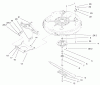 Toro 71301 (12.5-32XLE) - 12.5-32XLE Lawn Tractor, 2001 (210000001-210999999) Ricambi DECK COMPONENTS ASSEMBLY