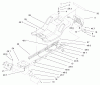 Toro 71301 (12.5-32XLE) - 12.5-32XLE Lawn Tractor, 2001 (210000001-210999999) Ricambi FRAME AND BODY ASSEMBLY