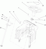 Toro 71428 (XL 380H) - XL 380H Lawn Tractor, 2005 (250000001-250999999) Ricambi FIXED STEERING ASSEMBLY