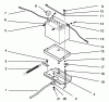 Toro 72040 (244-5) - 244-5 Yard Tractor, 1993 (3900001-3999999) Ricambi BATTERY ASSEMBLY