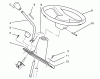 Toro 72040 (244-5) - 244-5 Yard Tractor, 1993 (3900001-3999999) Ricambi STEERING WHEEL AND CONSOLE ASSEMBLY