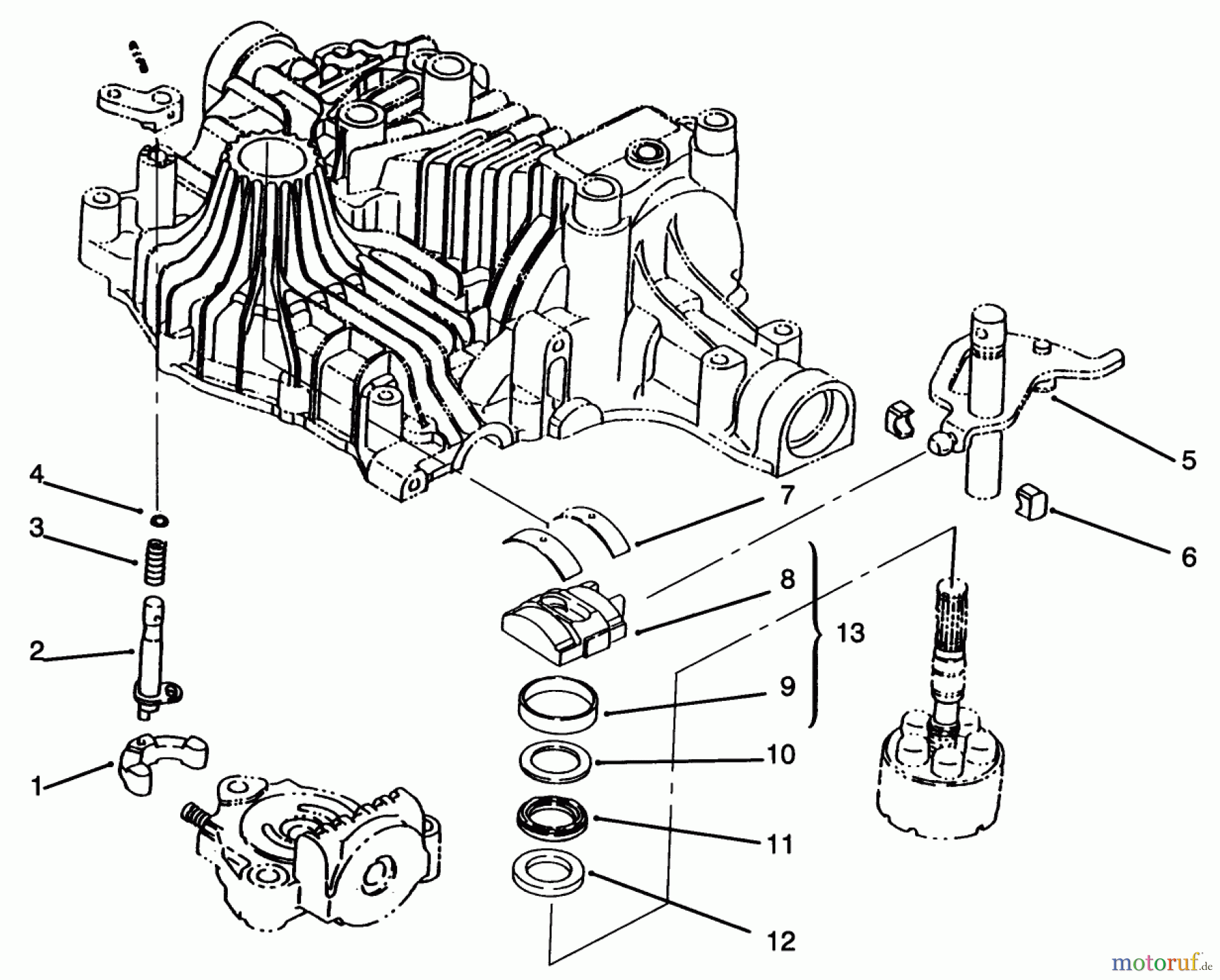  Toro Neu Mowers, Lawn & Garden Tractor Seite 1 72042 (264-6) - Toro 264-6 Yard Tractor, 1995 (5900797-5999999) RANGE SHIFT