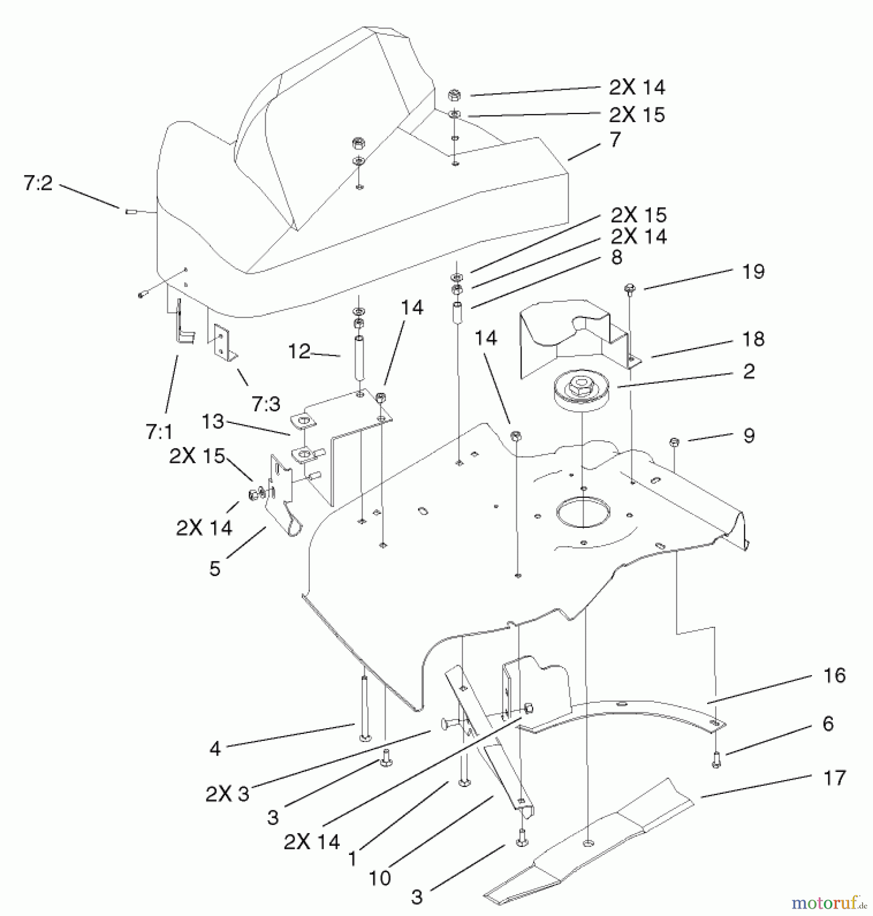 Toro Neu Accessories, Mower 79161 - Toro 44
