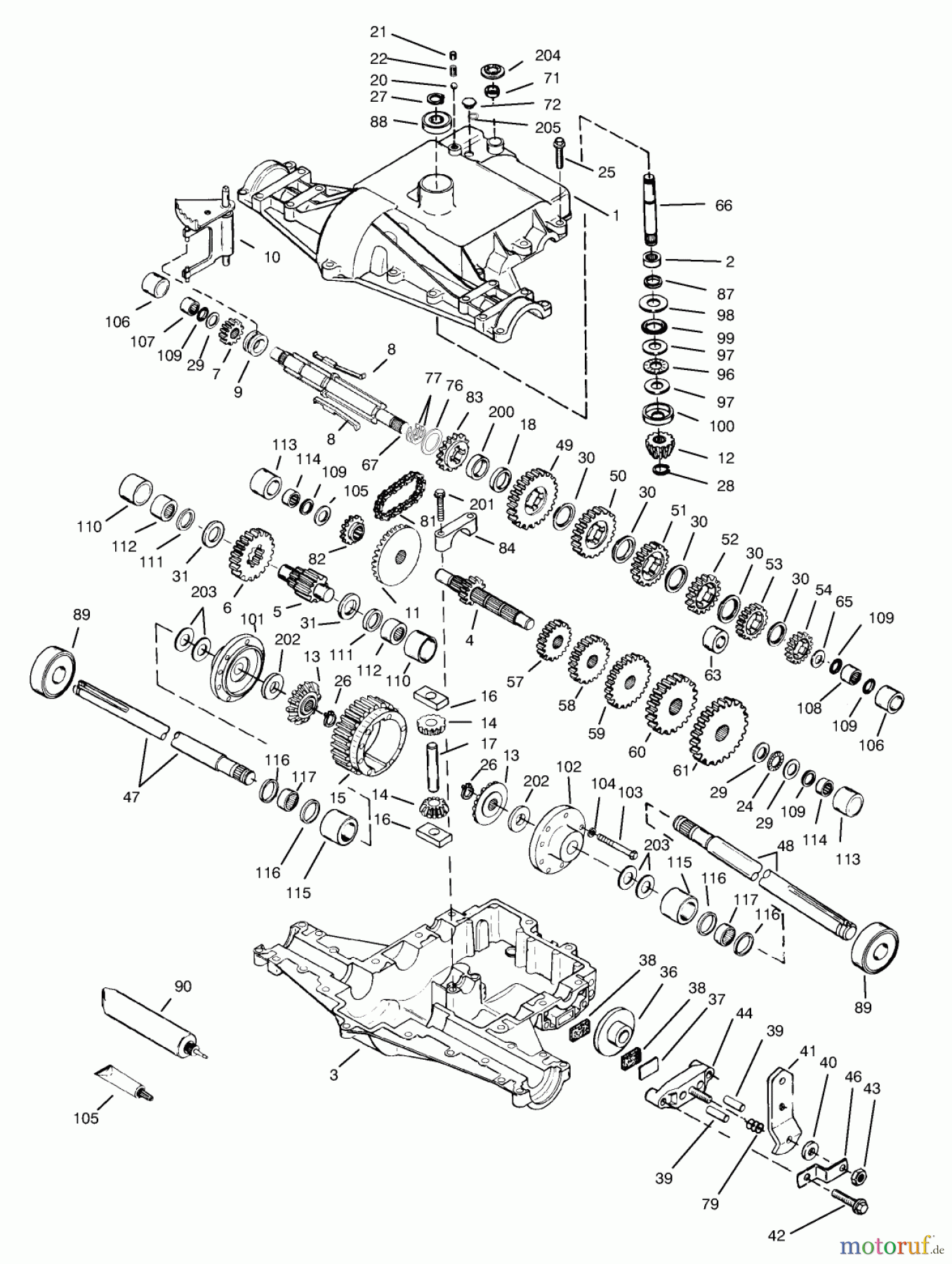  Toro Neu Mowers, Lawn & Garden Tractor Seite 1 72045 (265-6) - Toro 265-6 Lawn and Garden Tractor, 1998 (8900001-8900399) PEERLESS TRANSAXLE 820-024/820-024A