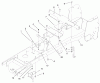 Toro 72051 (265-H) - 265-H Lawn and Garden Tractor, 2002 (220000001-220999999) Listas de piezas de repuesto y dibujos FRAME ASSEMBLY