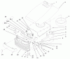 Toro 72051 (265-H) - 265-H Lawn and Garden Tractor, 2002 (220000001-220999999) Listas de piezas de repuesto y dibujos HOOD AND GRILL ASSEMBLY