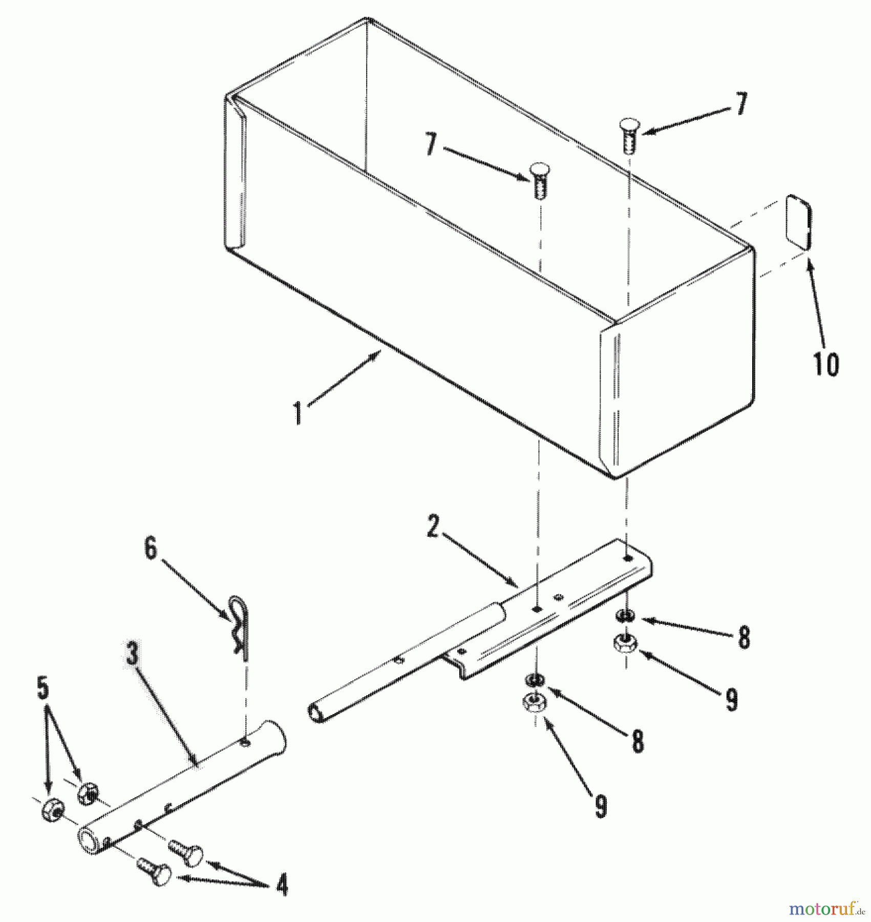  Toro Neu Accessories 81136 - Toro Rear Weight Box, 1981 FACTORY ORDER NUMBER 8-1136
