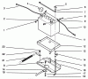Toro 72101 (246-H) - 246-H Yard Tractor, 1993 (3900001-3999999) Ricambi BATTERY MOUNT ASSEMBLY