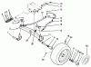 Toro 72101 (246-H) - 246-H Yard Tractor, 1993 (3900001-3999999) Ricambi FRONT AXLE ASSEMBLY