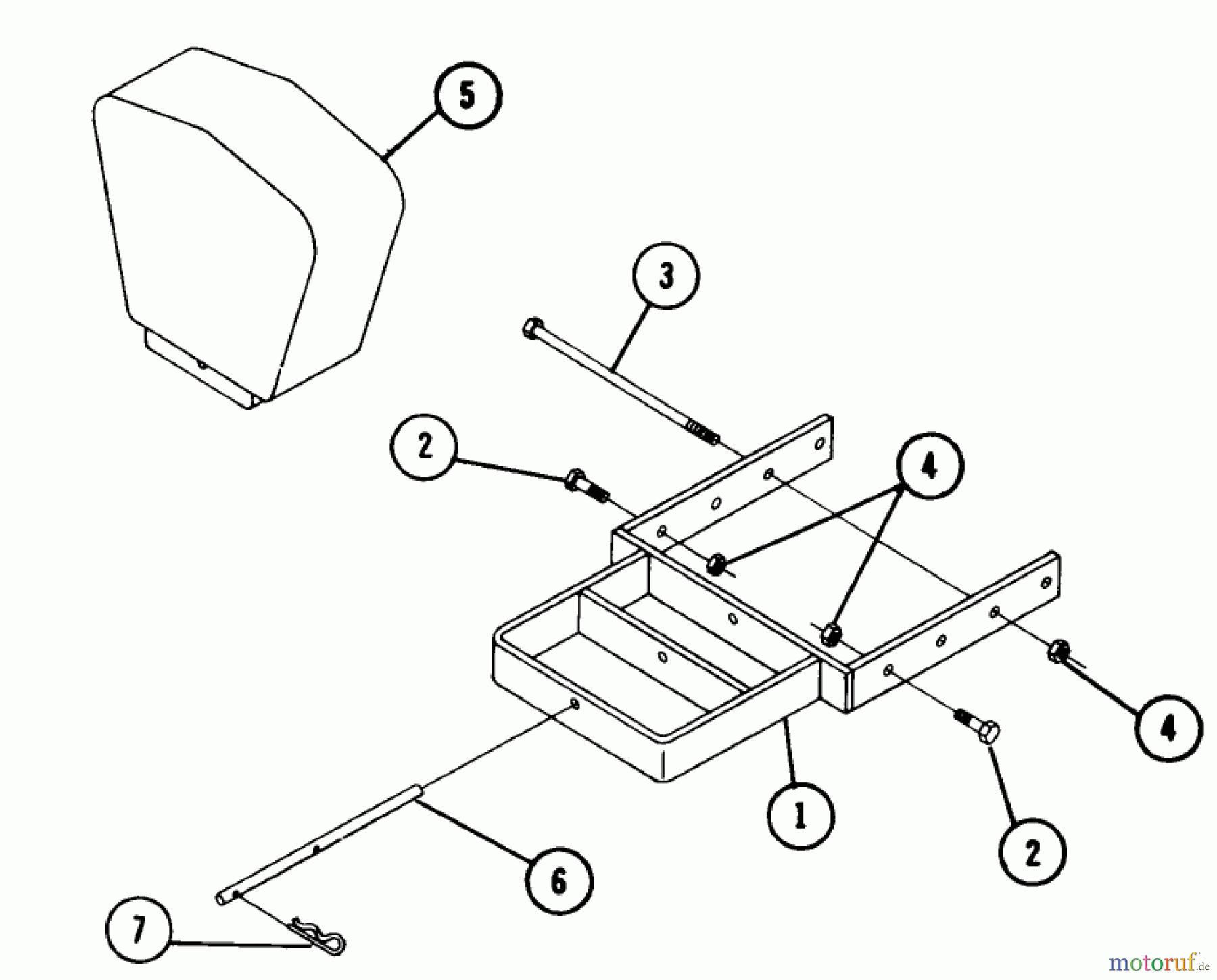  Toro Neu Accessories 81221 - Toro Frame Weight, 1972 PARTS LIST MODEL 8-1221 FRONT WEIGHT ACCESSORY