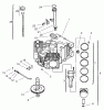 Toro 72107 (268-HE) - 268-HE Lawn and Garden Tractor, 2003 (230000001-230999999) Ricambi GROUP 2-CRANKCASE ASSEMBLY KOHLER MODEL NO. CV18S-61529