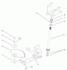 Toro 72107 (268-HE) - 268-HE Lawn and Garden Tractor, 2003 (230000001-230999999) Ricambi LOWER STEERING ASSEMBLY