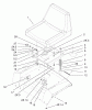 Toro 72107 (268-HE) - 268-HE Lawn and Garden Tractor, 2003 (230000001-230999999) Ricambi SEAT ASSEMBLY