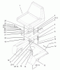 Toro 72200 (416XT) - 416XT Garden Tractor, 2004 (240000001-240999999) Ricambi SEAT ASSEMBLY