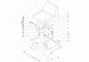 Toro 72201 (417XT) - 417XT Garden Tractor, 2004 (240000001-240999999) Ricambi SEAT ASSEMBLY