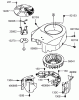 Toro 72202 (430) - 430 Garden Tractor, 2005 (250000001-250999999) Listas de piezas de repuesto y dibujos COOLING EQUIPMENT ASSEMBLY KAWASAKI FH580V-DS06
