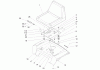 Toro 72212 (419XT) - 419XT Garden Tractor, 2004 (240000001-240999999) Ricambi SEAT ASSEMBLY