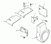 Toro 73362 (312-8) - 312-8 Garden Tractor, 1994 (4900001-4999999) Ricambi BAFFLES AND SHROUDS