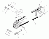 Toro 73362 (312-8) - 312-8 Garden Tractor, 1994 (4900001-4999999) Ricambi DRIVE BELT AND PULLEYS