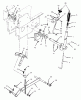 Toro 73362 (312-8) - 312-8 Garden Tractor, 1994 (4900001-4999999) Ricambi MANUAL LIFT LINKAGE