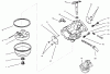 Toro 73363 (312-8) - 312-8 Garden Tractor, 1997 (7900001-7999999) Ricambi CARBURETOR