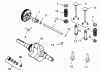 Toro 73380 (312-8) - 312-8 Garden Tractor, 1993 (3900001-3999999) Ricambi CAMSHAFT, CRANKSHAFT AND VALVES