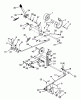 Toro 73380 (312-8) - 312-8 Garden Tractor, 1993 (3900001-3999999) Ricambi CLUTCH, BRAKE AND SPEED CONTROL LINKAGE