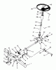 Toro 73400 (314-8) - 314-8 Garden Tractor, 1993 (3900001-3999999) Ricambi FRONT AXLE AND STEERING