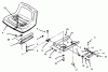 Toro 73401 (314-H) - 314-H Garden Tractor, 1996 (6900001-6999999) Ricambi SEAT