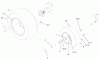 Toro 73450 (315-8) - 315-8 Garden Tractor, 2002 (220000001-220999999) Ricambi WHEEL ASSEMBLY