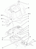 Toro 73540 (520xi) - 520xi Garden Tractor, 1998 (8900001-8999999) Listas de piezas de repuesto y dibujos FENDER AND FUEL SYSTEM ASSEMBLY