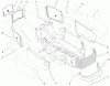 Toro 73470 (518xi) - 518xi Garden Tractor, 1998 (8900001-8999999) Listas de piezas de repuesto y dibujos GRILLE AND SIDE PANEL ASSEMBLY