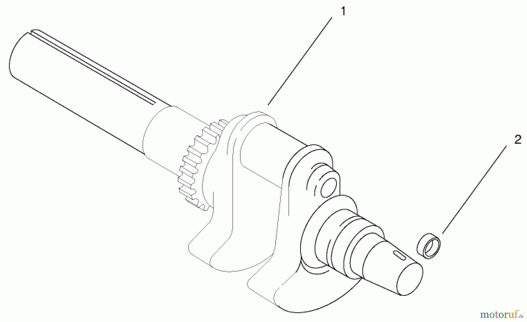Toro Neu Mowers, Lawn & Garden Tractor Seite 1 73470 (518xi) - Toro 518xi Garden Tractor, 1998 (8900001-8999999) GROUP 1-CRANKSHAFT (MODELS 73540 & 73541)