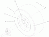 Toro 73542 (520xi) - 520xi Garden Tractor, 1999 (9900001-9999999) Ricambi WHEEL ASSEMBLY