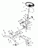 Toro 73501 (520-H) - 520-H Garden Tractor, 1993 (39000001-39999999) Ricambi FRONT AXLE AND STEERING