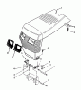 Toro 73501 (520-H) - 520-H Garden Tractor, 1993 (39000001-39999999) Ricambi SHEET METAL AND COVERS #1