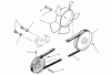 Toro 73501 (520-H) - 520-H Garden Tractor, 1995 (59000412-59002868) Ricambi DRIVE BELT AND PULLEYS