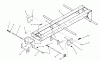 Toro 73501 (520-H) - 520-H Garden Tractor, 1995 (59000412-59002868) Ricambi FRAME AND HITCH ASSEMBLY