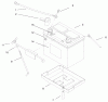 Toro 73502 (520-H) - 520-H Garden Tractor, 1997 (7900001-7999999) Ricambi BATTERY ASSEMBLY